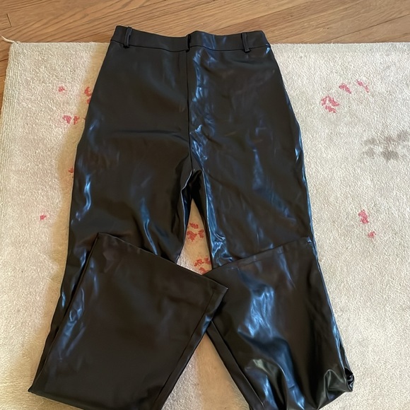 High waisted flare leather pants size M - Picture 7 of 7